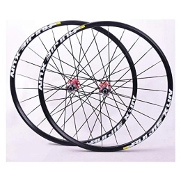 Oksmsa Ruote per Mountain Bike Oksmsa MTB 26 / 27, 5 / 29 Pollici Mountain Bike Set di Ruote Fibra Carbonio Centro Cuscinetto Sigillato Freno A Disco Rilascio Rapido 8 9 10 11 velocità Cassetta (Color : Red hub, Size : 26inch)