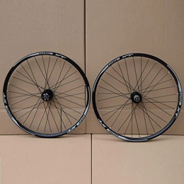 Mountain Bike Ruote per Mountain Bike PASAK Leggero Mountain Bike Ruota Set 32 ​​□□ Fori 26" / 27.5" / 29" Bicycle Wheel Set Freni a Disco Quick Release Nero Tamburo mozzo (Ruota Anteriore + Ruota Posteriore)