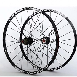 QHY Parti di ricambio QHY Ruote Ruote Bici Ruote per Mountain Bike Cerchio in Lega A Doppia Parete Cuscinetto F2 R5 Palin Rilascio Rapido Freno A Disco 9 10 11 velocità Nero (Size : 27.5inch)