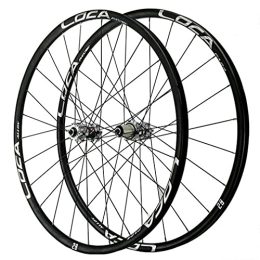 QHYRZE Parti di ricambio QHYRZE 26" 27.5" 29" MTB Ruota Set Mountain Bicicletta Freno Disco Ruotes 24 Fori Bici Cerchio Sgancio Rapido Mozzo per 7 8 9 10 11 12 velocità Cassetta 1680g (Color : Silver, Size : 29'')