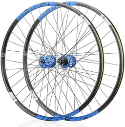 LIMQ Parti di ricambio Ruota Anteriore MTB Ruota Posteriore Ruote 29"Ruote Set Ruote in Lega per Bici Disco Cerchio Freno 8 / 9 / 10 / 11 velocità Cuscinetti Sigillati Mozzo Sgancio Rapido, Blue-27.5inch