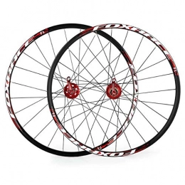 BigTech Ruote per Mountain Bike Ruota Bici Alluminio, 26" Bici Cerchio Ruota MTB Mountain City Bike, 24 buche, 1700g