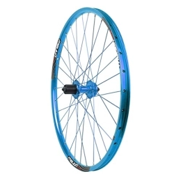 NaHaia Ruote per Mountain Bike Ruota posteriore per bicicletta MTB Freno a disco da 26 pollici Lega di alluminio Ruota posteriore per bici Cerchione a sgancio rapido 32H per 7 8 9 10 velocità (Color : Blue)