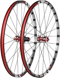 InLiMa Parti di ricambio Ruote da ciclismo 26 Set di ruote da bicicletta MTB da 27, 5 pollici Mozzi in fibra di carbonio Freni a disco Sgancio rapido 7 8 9 1011 velocità (Color : Red, Size : 26inch)