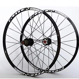 AISHANG Ruote per Mountain Bike Ruote da Ciclismo Set di Ruote per Mountain Bike Cerchio in Lega a Doppia Parete F2 R5 Cuscinetto Palin Freno a Disco a sgancio rapido 9 10 11 velocità Nero