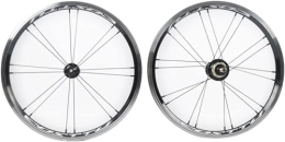 ELzEy Parti di ricambio Ruote Mountain Bike Set di ruote Cerchio for bicicletta V Freno Ruote MTB Bullone su mozzo con albero solido (Colore: Nero1pz (Color : 16'' Black)