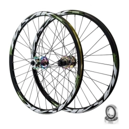 DYSY Ruote per Mountain Bike Ruote MTB 26" 27.5" 29" Freno a Disco a Sgancio Rapido Ruote da Mountain Bike 32H Cerchio In Lega di Alluminio Alta Resistenza Ruota Nera for Set di Ruote da Ciclismo con Cassetta 7-11 Velocità 2150G