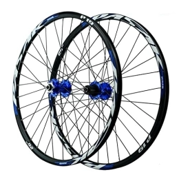 VPPV Parti di ricambio Ruote MTB 26 Pollici 27.5" 29er Rilascio Rapido Freno a Disco 24 Ore Ruote con Cerchio A Doppia Parete Adatto 7-11 Velocità Set di Ruote per Mountain Bike A Cassetta ( Colore : Blu , Size : 29 inch )