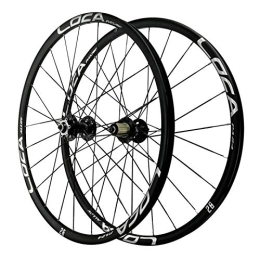 NEZIAN Ruote per Mountain Bike Ruote per Bicicletta, 26 / 27, 5 Pollici Ruote A Sgancio Rapido 4 Cuscinetti Barra Piatta Ruota Del Freno A Disco A Sei Chiodi Mountain Bike (Color : Schwarz, Size : 27.5in)