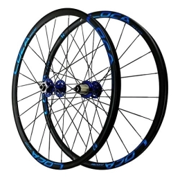 SJHFG Parti di ricambio Ruote per Bicicletta, Lega di Alluminio Cerchio per Mountain Bike A Due Piani Freni A Disco Sei Fori di Montaggio dei Chiodi Bici Ruote 26 / 27, 5" (Color : Blue hub, Size : 26inch)