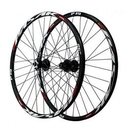 SJLA Ruote per Mountain Bike Ruote per Bicicletta Mountain Bike 26 / 27, 5 / 29'', Primi 2 Posteriori 5 Cuscinetti 8 / 9 / 10 / 11 / 12 velocità Rilascio Rapido Freno A Disco (Color : Black hub, Size : 26in)