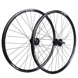 NEZIAN Parti di ricambio Ruote per Bicicletta, Set Ruote A Doppia Parete 32 Fori Rilascio Rapido V / Freno A Disco Mountain Bike Mozzo Rotante da 20 / 26 Pollici (Color : V / disc brake, Size : 26in)