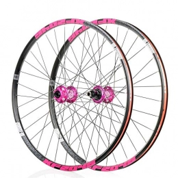 AISHANG Ruote per Mountain Bike Ruote per Mountain Bike, Set di Ruote per Biciclette 26 / 29 / 27, 5 Pollici Set di Ruote Anteriori Posteriori per Ruote MTB a Doppia Parete Freno a Disco a sgancio rapido 32 Fori 4 Palin 8-11