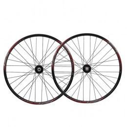 LHHL Ruote per Mountain Bike Ruote Ruote Bici 26 Pollici MTB Ruota In Bicicletta Cerchi 559 Bici Con Freno A Disco Mozzo Cuscinetto Sigillato QR 32 Ha Parlato Per Volano A Cassetta A 11 Velocità ( Color : Black , Size : 26inch )