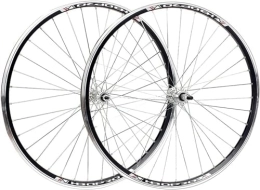 HAENJA Parti di ricambio Ruote Set di ruote for mountain bike 26 '' Cerchio for bicicletta V Brake Ruote MTB Bullone su mozzo con albero solido (Colore: Nero, Dimensioni: 20 pollici) Ruote da bicicletta (Color : Silver, Siz