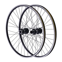 WUPYI2018 Ruote per Mountain Bike Set di ruote anteriori per mountain bike, 27, 5 pollici, in lega di alluminio, facile da montare, colore nero