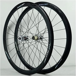 FOXZY Ruote per Mountain Bike Set di ruote for bici da strada con freno a forma di V da 40 mm 700C, ruote da mountain bike da 29 pollici for cerchi a scatola a velocità 7 / 18 / 9 / 10 / 11 (Size : 700C A)