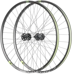 FOXZY Ruote per Mountain Bike Set di ruote for mountain bike Freno a disco da 26" Cerchi MTB a sgancio rapido Freni a disco anteriori e posteriori for 8-11 velocità (Color : Green wheelset, Size : 26inch)