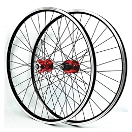 CTRIS Parti di ricambio Set di ruote per bicicletta da 26 pollici Mountain Bike a doppia parete in lega di alluminio / V-Brake ruote per bicicletta anteriori 2 posteriori 4 Palin 32 fori 7-11 velocità ruota libera (colore: A)