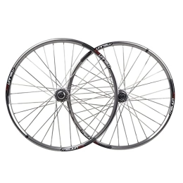 Asiacreate Parti di ricambio Set Di Ruote Per Bicicletta Da 26 Pollici Sgancio Rapido Ruota Per Mountain Bike Cuscinetto A Sfera Mozzo Lega Di Alluminio 32 H Cerchio Supporto Cassetta 7-8-9 Velocità ( Color : 26'' Silver )