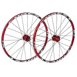 NEZIH Ruote per Mountain Bike Set di ruote per mountain bike Bicicletta da 26 ruote da 27, 5 pollici con fresatura trilaterale con cuscinetti sigillati Cerchio da 24 ore anteriore 12 * 100 posteriore 15 * 135 per esterni