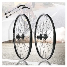 Asiacreate Ruote per Mountain Bike Set di Ruote per Mountain Bike Cerchio 24'' MTB Rilascio Rapido Disco / Freno A V Mozzo 32 Raggi Ruote Adatta A Cassette A 7 8 9 10 velocità (Color : 24in, Size : Wheelset)