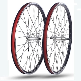 NEZIH Ruote per Mountain Bike Set di ruote per mountain bike da 24 pollici Cerchi con freno a V Mozzi con cuscinetti a sfera Supporto 6 / 7 / 8 velocità Ruota libera rotante Anteriore 100 mm Posteriore 135 mm Set di ruote per mou