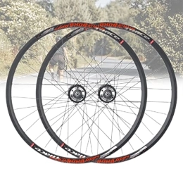 Samnuerly Ruote per Mountain Bike Set di ruote per mountain bike da 24 pollici Ruote a sgancio rapido Freno a disco / V Cerchio per bicicletta Mozzo con cuscinetto a sfera in lega di alluminio a 32 fori per velocità 8 / 9 / 10 (Color :