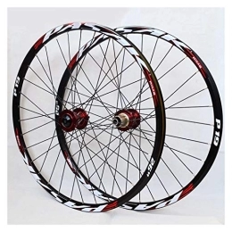 NEZIH Parti di ricambio Set di ruote per mountain bike da 26" / 27, 5" / 29" Cerchio in lega a doppio strato Cuscinetto sigillato Freno a disco Ruota libera a sgancio rapido Ruota per bicicletta 7-11 velocità 32H (Color : D,