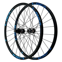 NEZIH Ruote per Mountain Bike Set di ruote per mountain bike da 26" / 27, 5" / 29" pollici Cerchio in lega a doppio strato 12 velocità con mozzo a trazione dritta Freno a disco a 24 fori 5 nottolino a sgancio rapido (Colore: Rosso