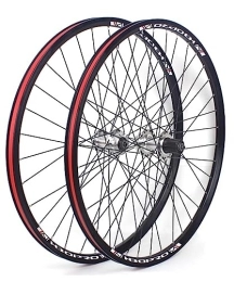 OMDHATU Ruote per Mountain Bike Set di ruote per mountain bike da 26 / 27, 5 pollici Sgancio rapido anteriore 100mm posteriore 135mm Cerchio con freno a disco Mozzi a cuscinetti sigillati Supporto cassetta 8-10 velocità (Size : 26in)