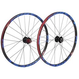 NEZIAN Parti di ricambio Set Ruote 26" / 27.5" Per Mountain Bike Bici Da MTB A Cerchione A Doppia Parete Freno A Disco A Rilascio Rapido 8-11velocità (Color : Blue, Size : 27.5in)