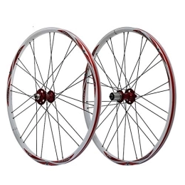 NEZIAN Ruote per Mountain Bike Set Ruote 26" for Mountain Bike Bici Da MTB A Cerchione A Doppia Parete Freno A Disco A Rilascio Rapido 7 8 9 Velocità 24 / 28 Fori (Color : B)