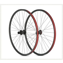 SHKJ Parti di ricambio Set Ruote Bici 27.5 / 29 Pollici Mountain Bike Wheelset MTB Ruote da Alluminio Ciclismo a Doppia Parete Cassetta Freno a Disco a 8-12 velocità (Color : Black, Size : 27.5 inch)