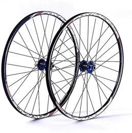 LIMQ Parti di ricambio Set Ruote Bici MTB 26"27 5" Cerchio in Lega Freno A Disco A Doppia Parete Mozzo in Carbonio 8 9 10 11 Volano A Rilascio Rapido Volano 1610g, Blue-27.5inch