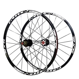 SHKJ Ruote per Mountain Bike Set Ruote Bici per Mountain Bike 26 / 27.5 / 29" Bike Ruote, Freno A Disco Cerchi Doppia Parete, Rilascio Rapido Ruote in Carbonio per 9 10 11 velocità Cassette (Color : Black, Size : 29 inch)