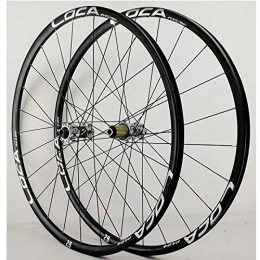 NEZIAN Ruote per Mountain Bike Set Ruote Per Bici 26 / 27, 5 / 29 Pollici Set Ruote MTB Mountain Bike 700C Ruote Per Biciclette Da Strada Freno A Disco Per Cassette A 8-12 Velocità 24 Buche ( Color : Titanium hub Silver logo , Size : 26