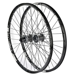 NEZIAN Parti di ricambio Set Ruote Per Mountain Bike Set Ruote Per Bicicletta 26 27, 5 29 Pollici 32 Buche Freno A Disco Cerchio In Lega Alluminio Mozzo In Fibra Carbonio Per 8 9 10 11 Velocità ( Color : Titanium , Size : 26 I