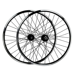 TYXTYX Parti di ricambio TYXTYX 26 Pollici 27.5 "V-Brake Bicicletta Wheelset MTB Lega di Alluminio 29 Pollici Mountain Ciclismo Ruote 32 Foro per 7 / 8 / 9 / 10 / 11 Velocità (Colore: Nero, Taglia : 27.5 ")
