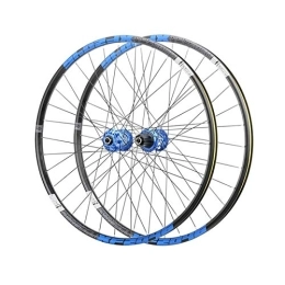 TYXTYX Parti di ricambio TYXTYX Assali a sgancio rapido Accessori per Biciclette 26 Pollici 27, 5 Pollici 29 Pollici Set Ruote per Mountain Bike QR Cerchio a Doppia Parete Cuscinetto sigillato Mozzo del Freno a Disco, per p