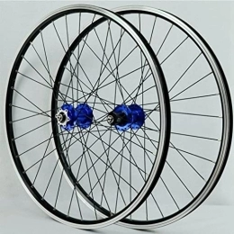 SJHFG Ruote per Mountain Bike Wheelset 26 27.5 297 Ruote for Mountain Bike, Cerchio for Biciclette 32hises Hub Freno a Disco Ruota Ciclismo Ruota Rapida for Cassette a 7-12 velocità Road Wheel (Color : Blue, Size : 27.5inch)