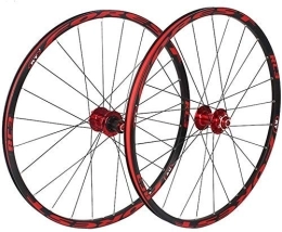 JIAWYJ Parti di ricambio YANGDONG-Accessori per biciclette- Bike Wheel Pneumas Spokes Rim Mountain Bike Wheelset 26in posteriore / anteriore Ruota posteriore, in lega di alluminio doppia montagna MTB GILIATORE GILIATORE RILAS