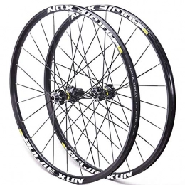 YHSFC Parti di ricambio YHSFC Ruota per Mountain Bike Set Cerchi in Lega Leggera Ultra Leggera in Lega di Alluminio Cerchio Anteriore 2 Cuscinetto Posteriore 4, BlackFlowerdrum, 29"