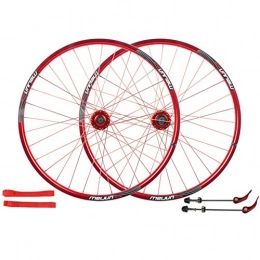 YHSFC Parti di ricambio YHSFC Set Ruote Freno a Disco Doppio Disco da Mountain Bike 26"Ruote in Lega di Alluminio da 32", B