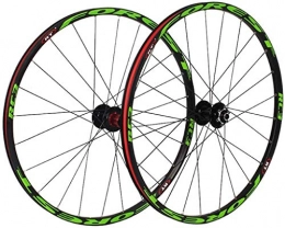 YSHUAI Parti di ricambio YSHUAI Mountain Bike Set 26 27.5 In Bicicletta MTB Double Layer Rim 7 Cuscinetti Sigillati 11 Velocita' Freni a disco QR 24 1850g, verde, 27.5inch