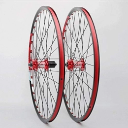 YSHUAI Parti di ricambio YSHUAI MTB 26 / 27.5 "Bike Wheelset costruito a mano bicicletta ruota doppia parete Cerchi sigillato cuscinetto per cassetta Hub 8-11 velocità 1800g, 26