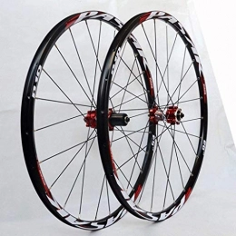 YSHUAI Parti di ricambio YSHUAI MTB Mountain Bike Ruota 26 / 27.5 Pollice Bicicletta Wheelset CNC Doppia Parete Cerchio In Lega In Fibra di Carbonio Cuscinetto Sigillato Freno A Disco QR 7-11 Velocità, 27.5 Pollici