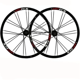 YUDIZWS Ruote per Mountain Bike YUDIZWS Cerchi Bici 26 MTB Disco Freno Lega Alluminio Cerchioni Doppia Parete Rilascio Rapido Ruote per 24 Fori 7-10 di velocità Mountain Bike (Color : C)