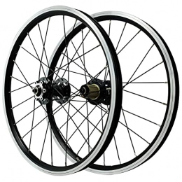 YUDIZWS Ruote per Mountain Bike YUDIZWS MTB Wheelset 20 / 22inch Anteriore 2 Posteriore 4 Palin Cerchio in Lega di Alluminio Rilascio Rapido 24h 7 / 89 / 10 / 11 / 12 velocità Disco Freno CNC (Color : D, Size : 20inch)