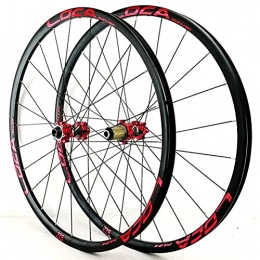 YUDIZWS Parti di ricambio YUDIZWS MTB Wheelset 26 / 27.5 / 29 Perno Passante Ruota Anteriore E Posteriore Bicicletta Freno A Disco 24 Fori 7 8 9 10 11 12 velocità (Color : F, Size : 26mm)